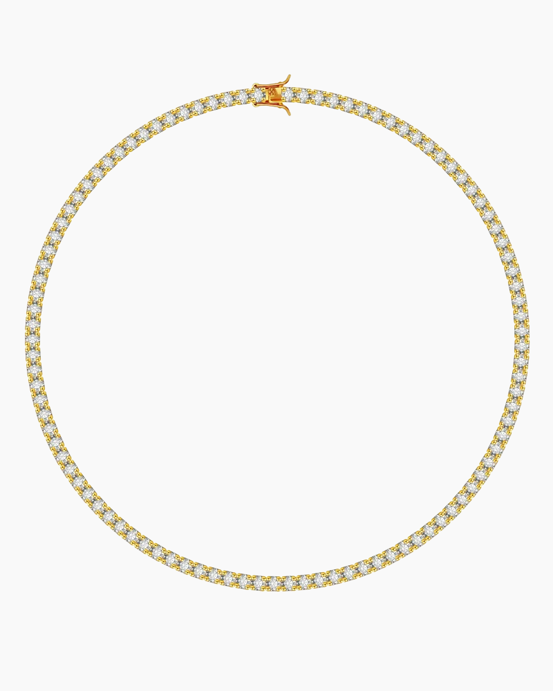 TENNIS HALSBAND LYX - GULD (4MM)