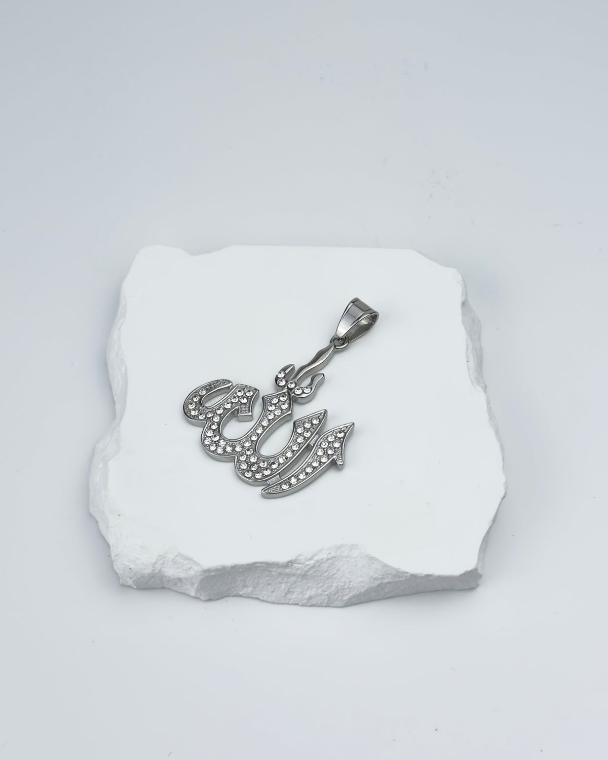 HÄNGSMYCKE DIAMOND ALLAH - SILVER
