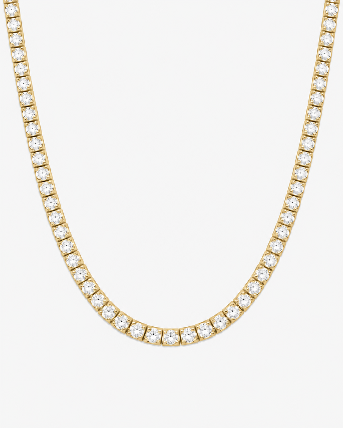 TENNIS HALSBAND LYX - GULD (5MM)