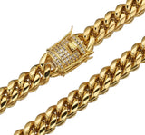 CUBAN HALSBAND LYX - GULD (6MM)