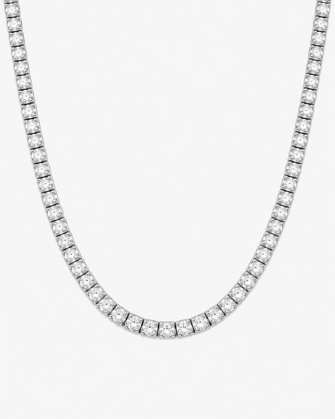 TENNIS HALSBAND LYX - SILVER (5MM)