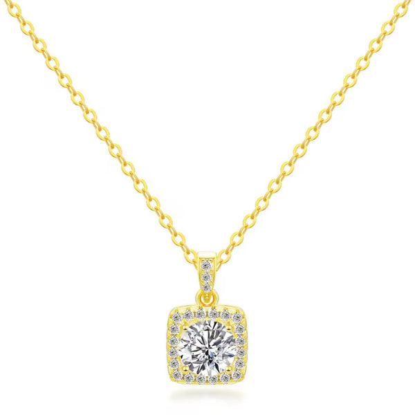 IZABEL HALSBAND MOISSANITE S925 - GULD