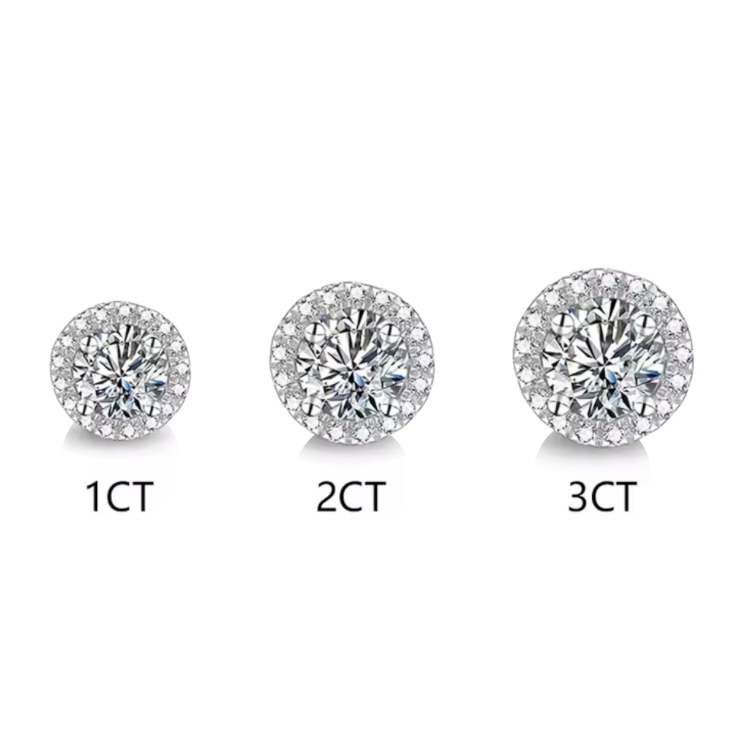 ÖRHÄNGEN LUCE MOISSANITE S925 - SILVER