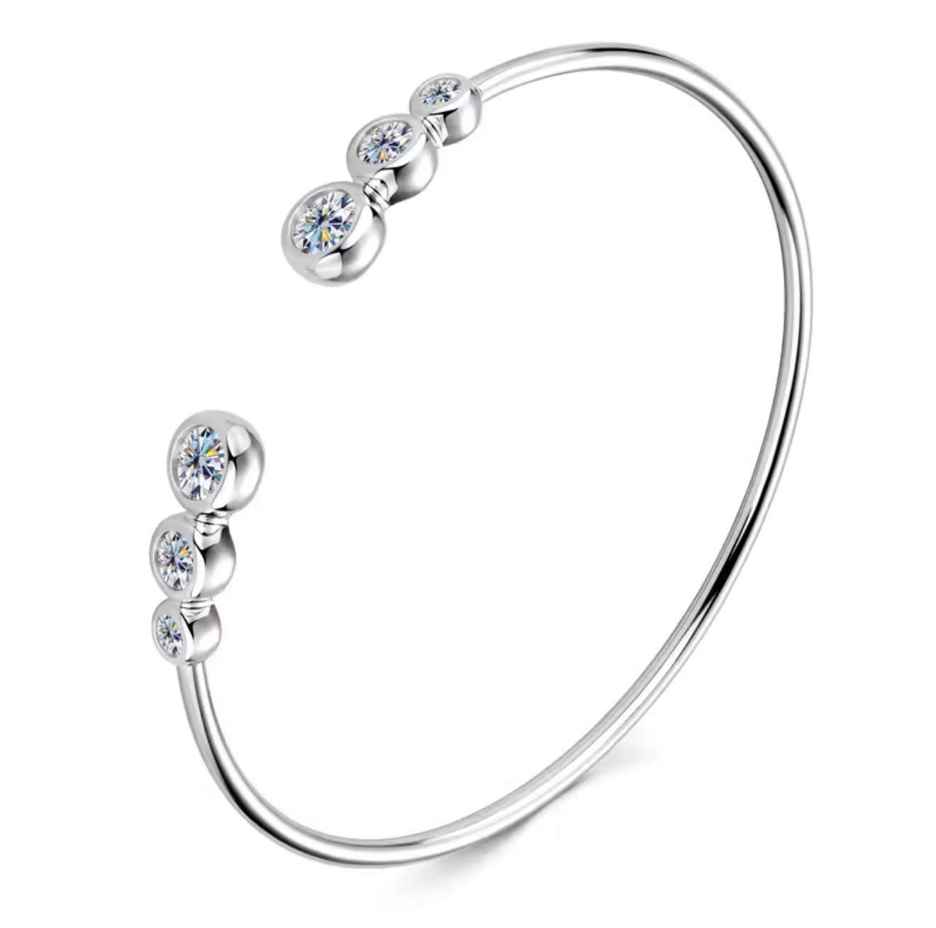 DIAMANT ARMBAND MOISSANITE S925 - SILVER