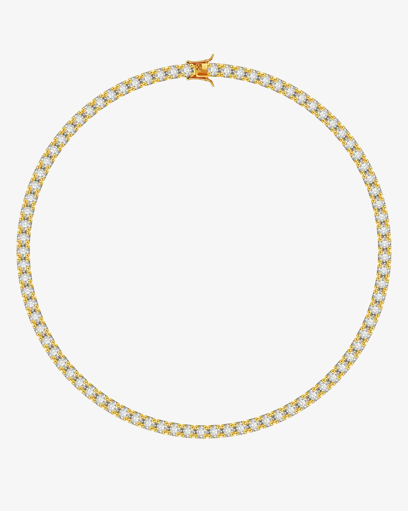 TENNIS HALSBAND LYX - GULD (5MM)
