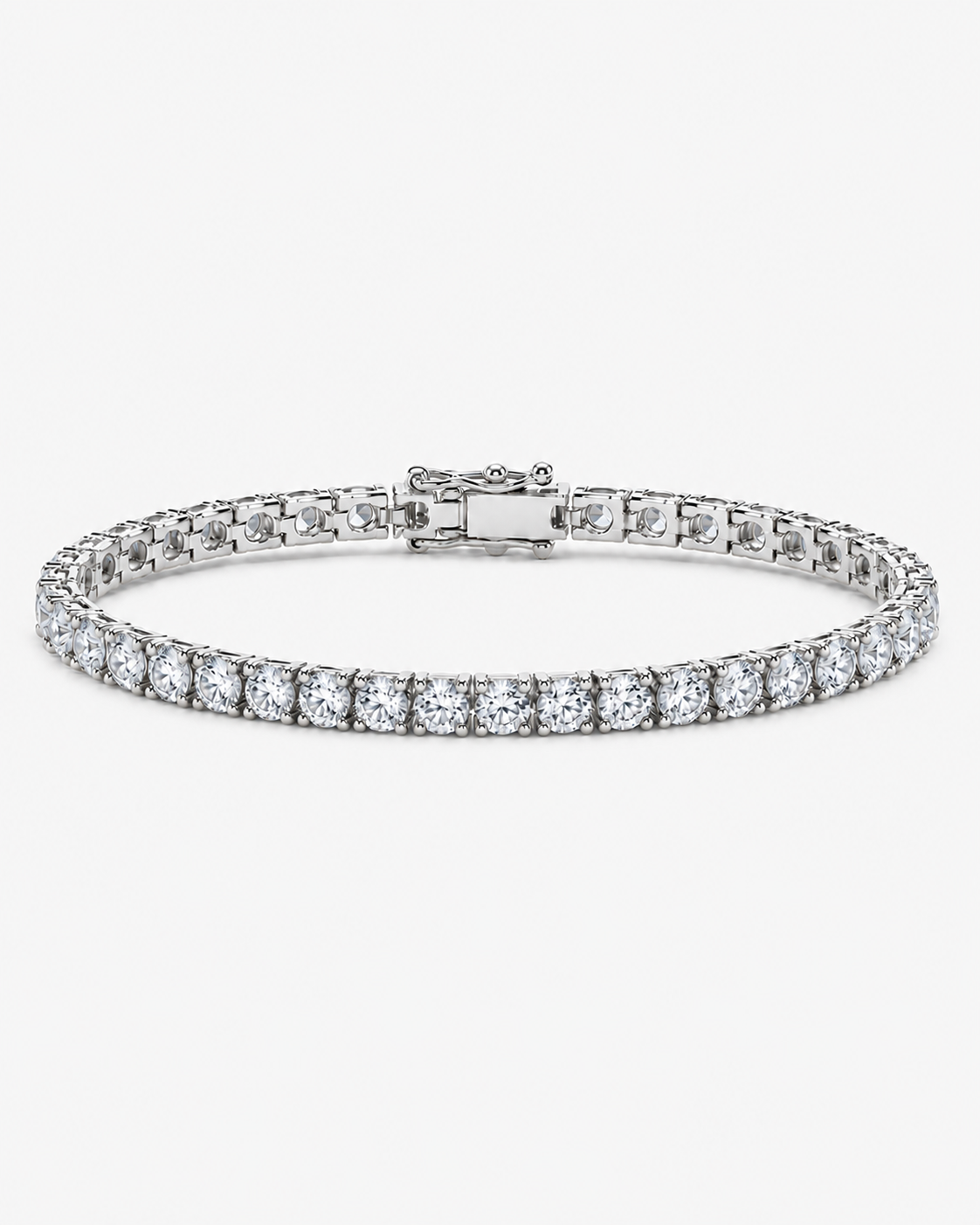 TENNIS ARMBAND LYX - SILVER (5MM)