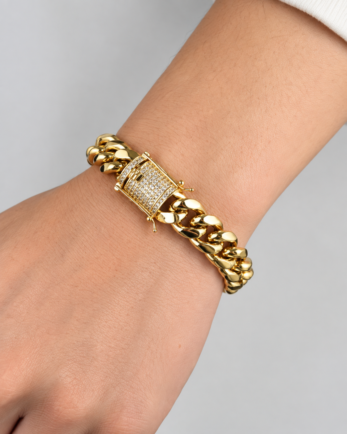 CUBAN ARMBAND LYX - GULD (10MM)
