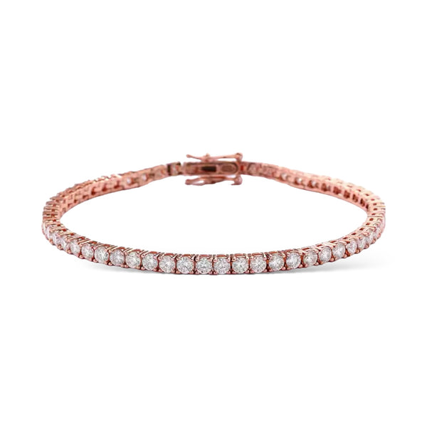 TENNIS ARMBAND MOISSANITE S925 - ROSÉGULD