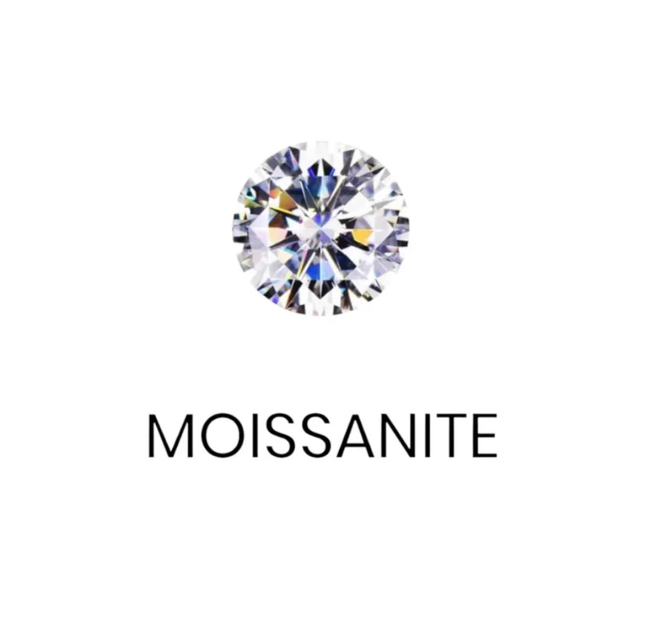 RING MED MOISSANITE DIAMANTER S925 - SILVER