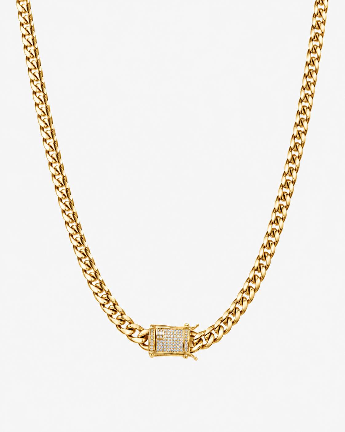 CUBAN HALSBAND LYX - GULD (6MM)