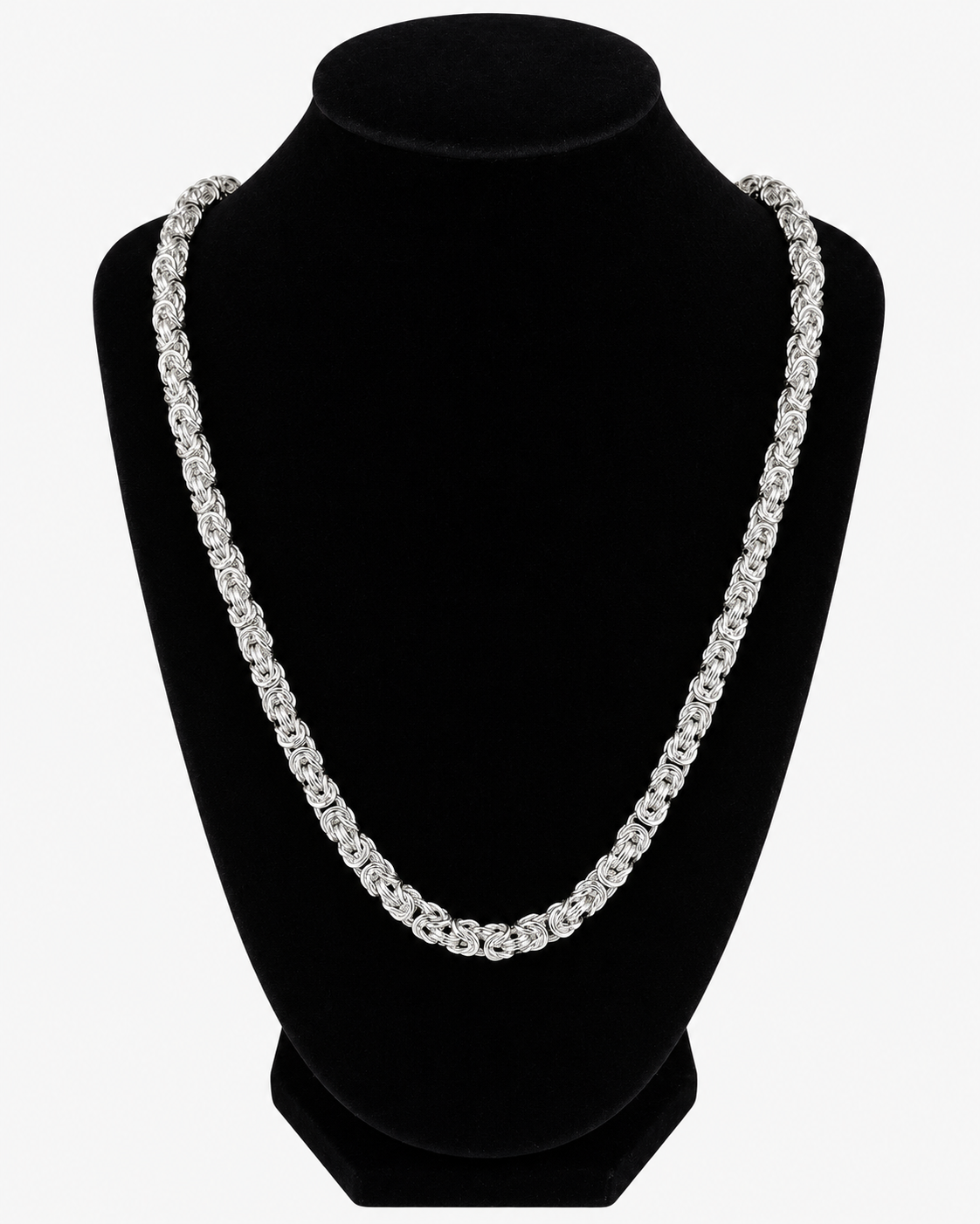 KEJSARLÄNK K2 HALSBAND - SILVER (6MM)