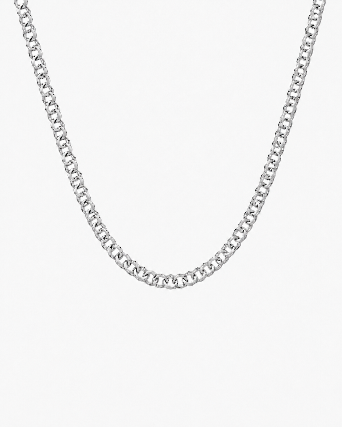 BISMARCK LYX HALSBAND - SILVER (6MM)