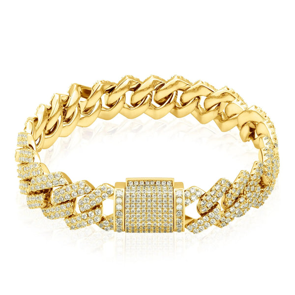 CUBAN ICE LYX ARMBAND - GULD (14MM)