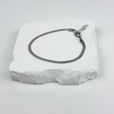 ARMBAND HERRINGBONE - SILVER (3MM)