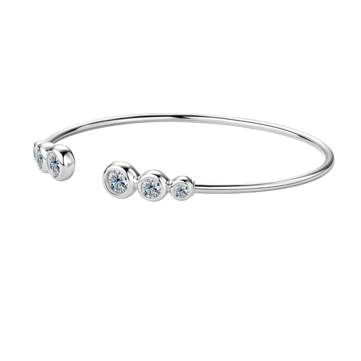 DIAMANT ARMBAND MOISSANITE S925 - SILVER