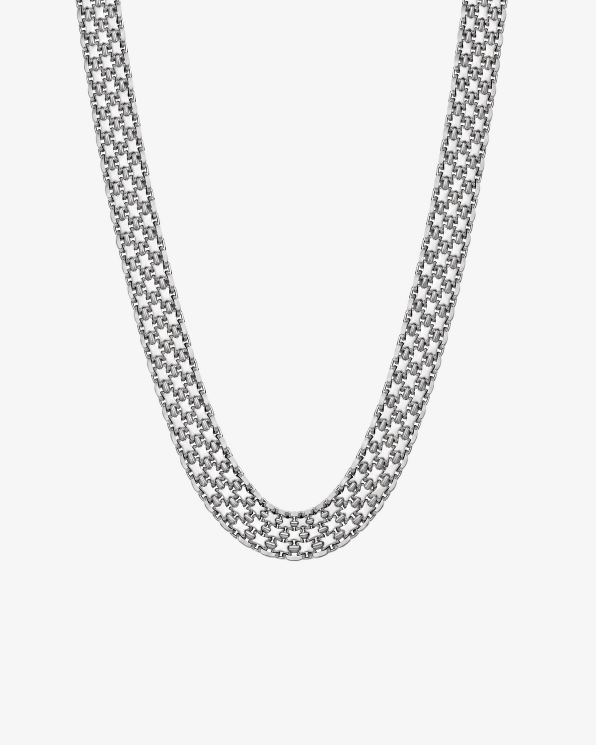 X-LÄNK HALSBAND - SILVER (8MM)