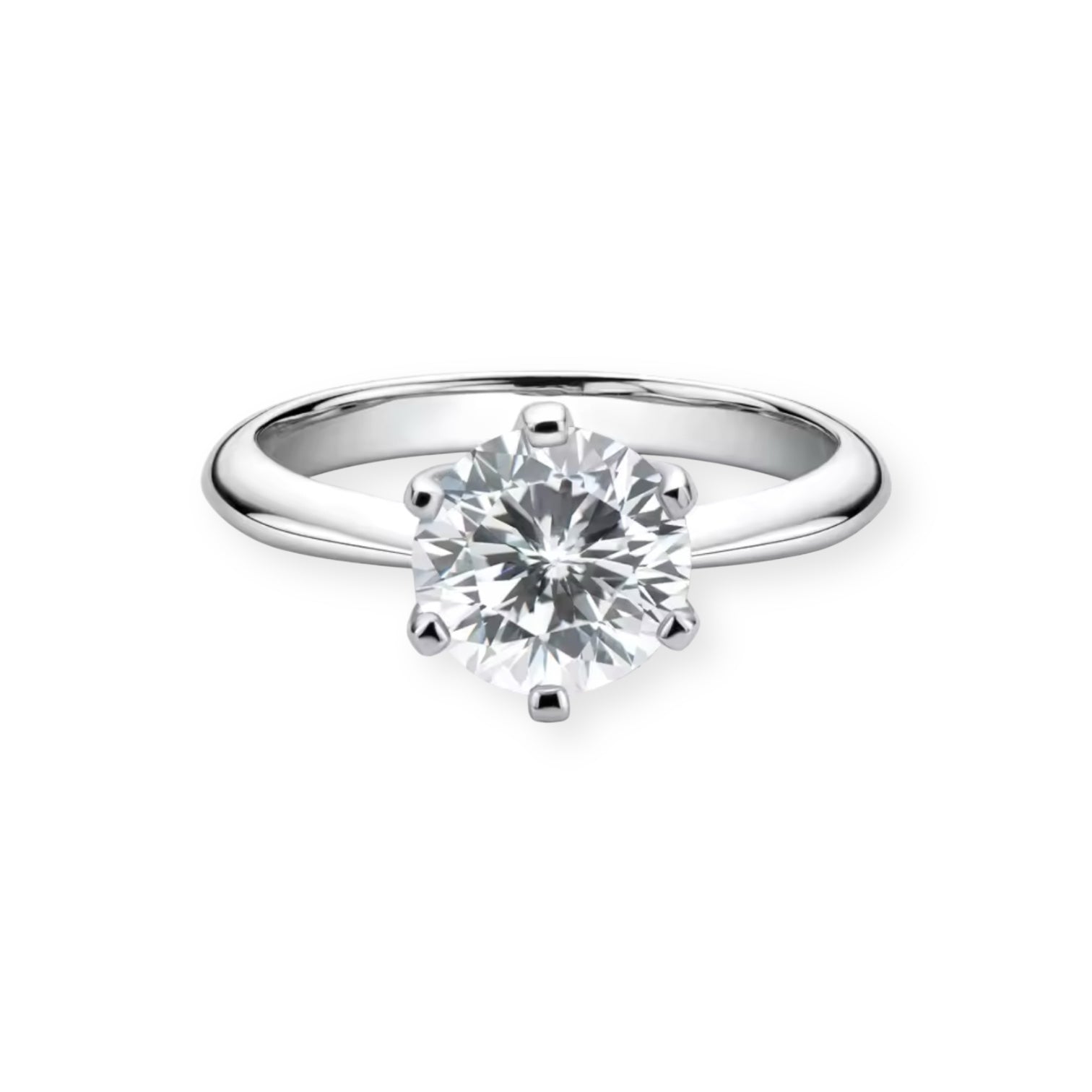 DIAMANT RING MOISSANITE S925 - SILVER