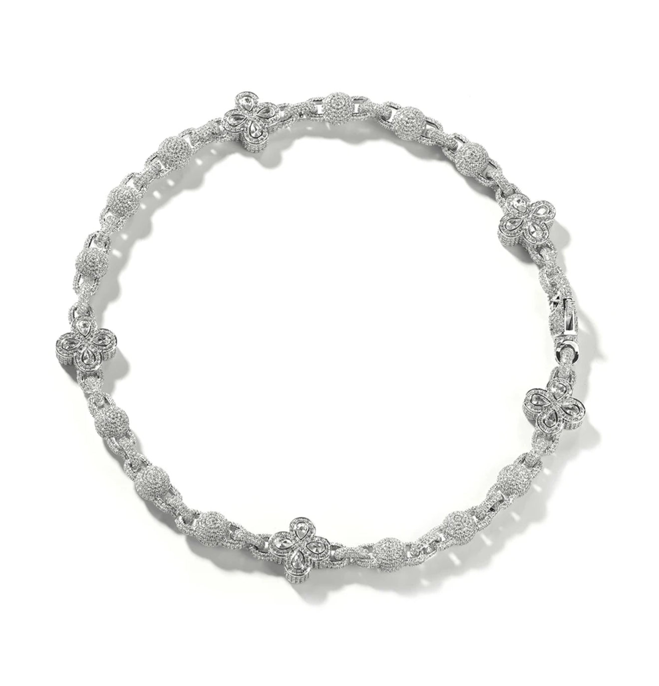 FIORI GLOBE DIAMANT HALSBAND - SILVER