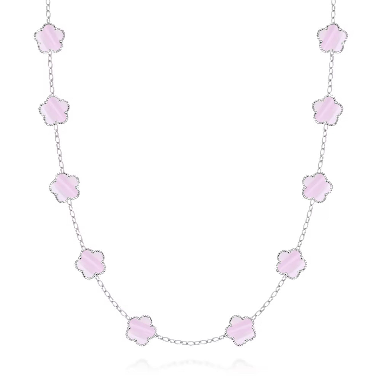 FIORI HALSBAND V2 - SILVER/ROSA