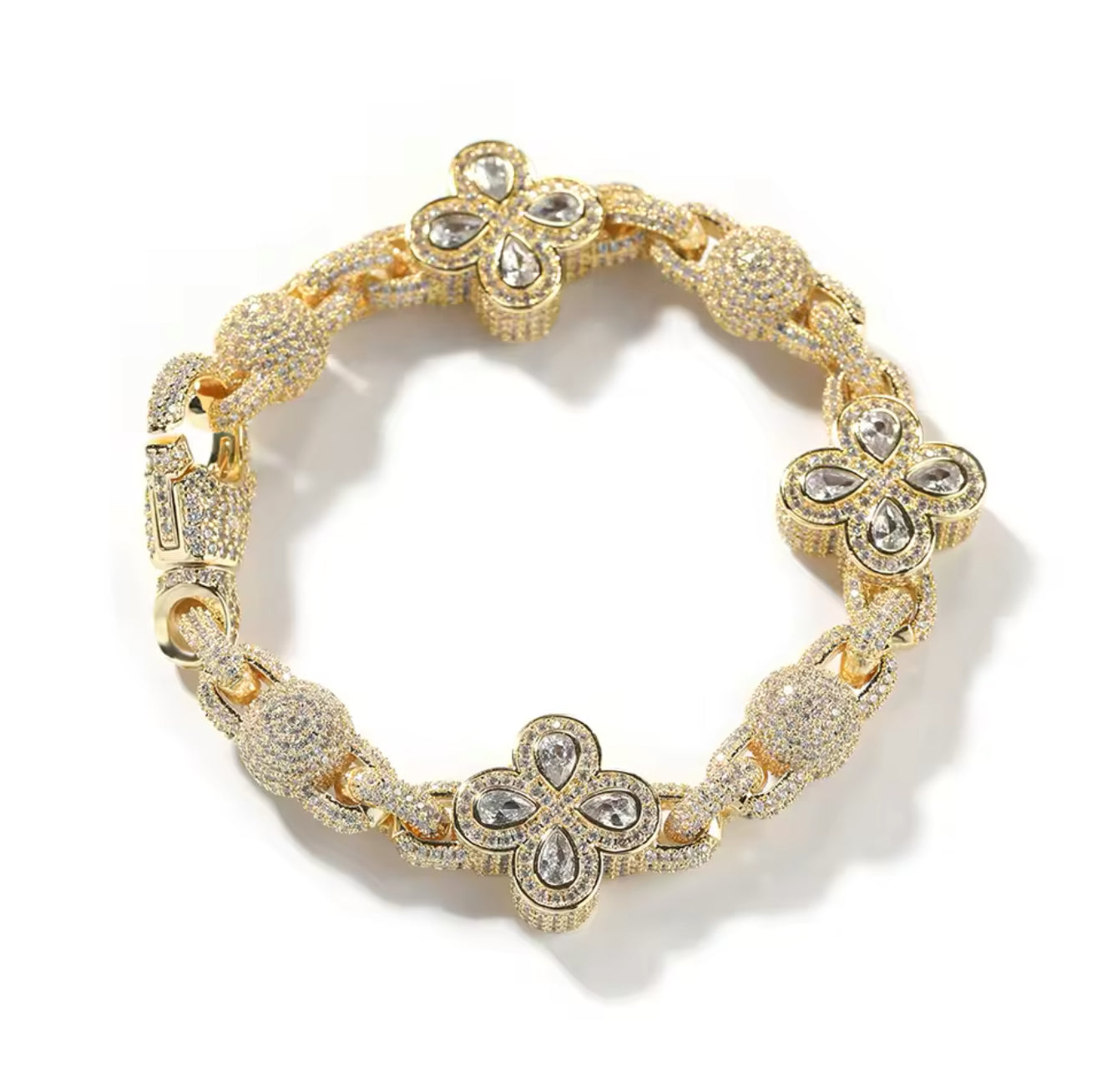 FIORI GLOBE DIAMANT ARMBAND - GULD