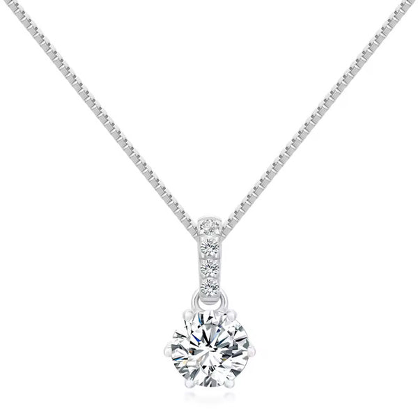 DIAMANT V2 HALSBAND MOISSANITE S925 - SILVER