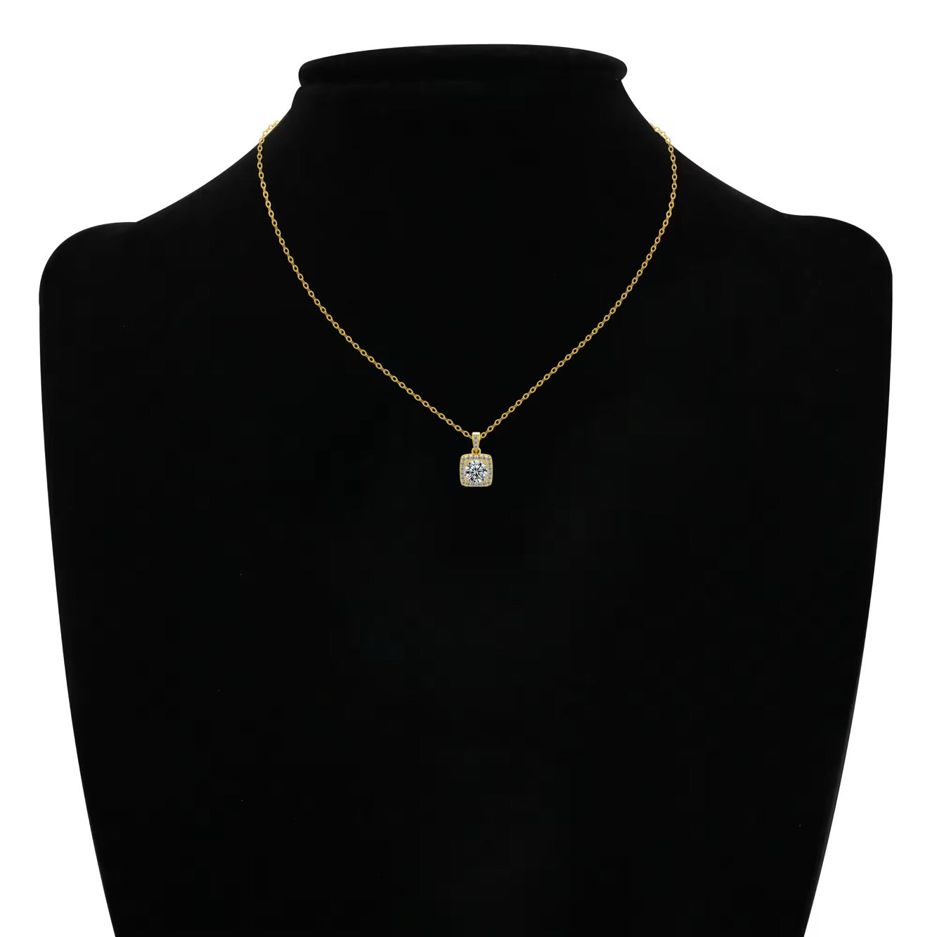 IZABEL HALSBAND MOISSANITE S925 - GULD