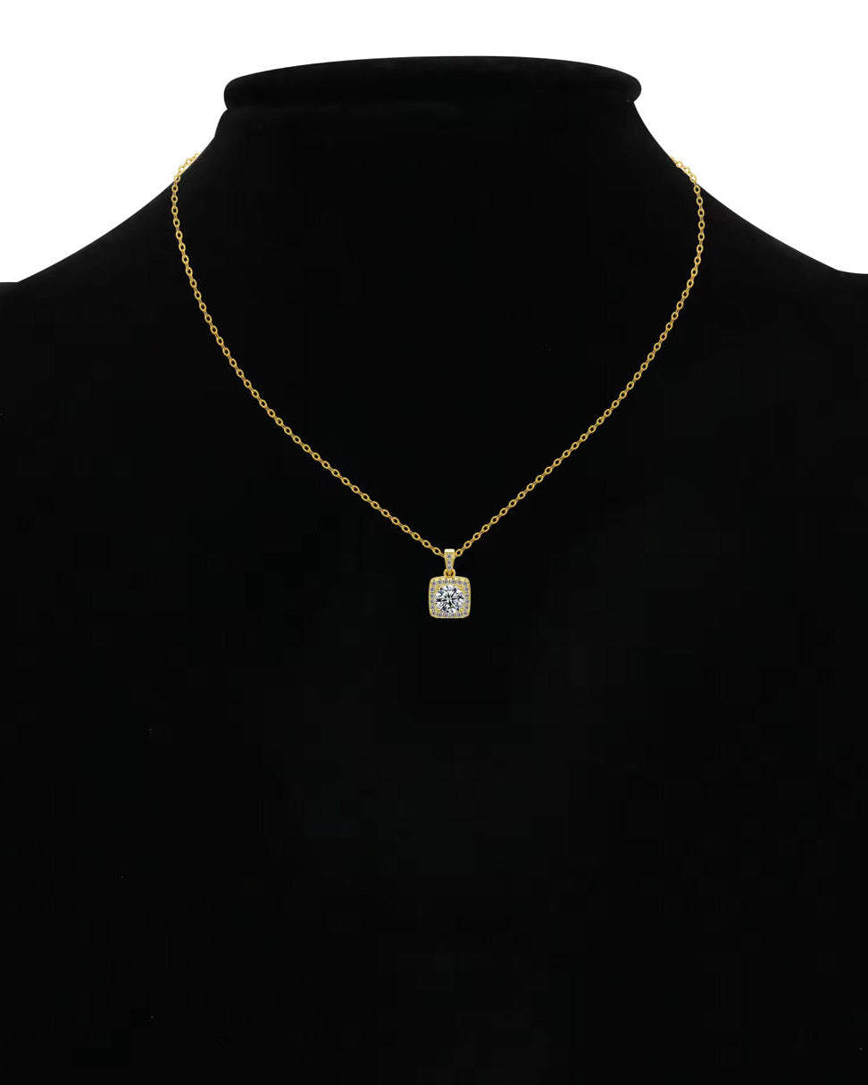 IZABEL HALSBAND MOISSANITE S925 - GULD