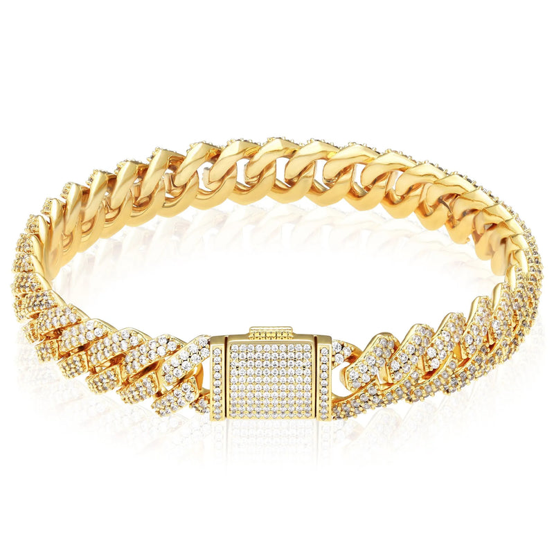 CUBAN ICE LYX ARMBAND - GULD (10MM)