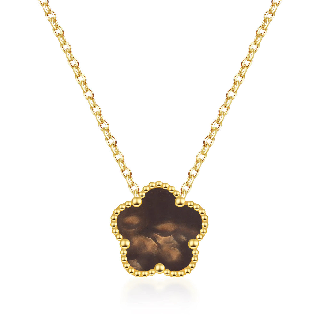 FIORI HALSBAND - MOCHA