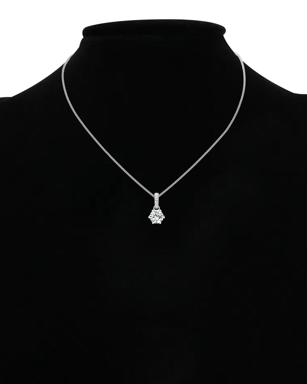 DIAMANT V2 HALSBAND MOISSANITE S925 - SILVER