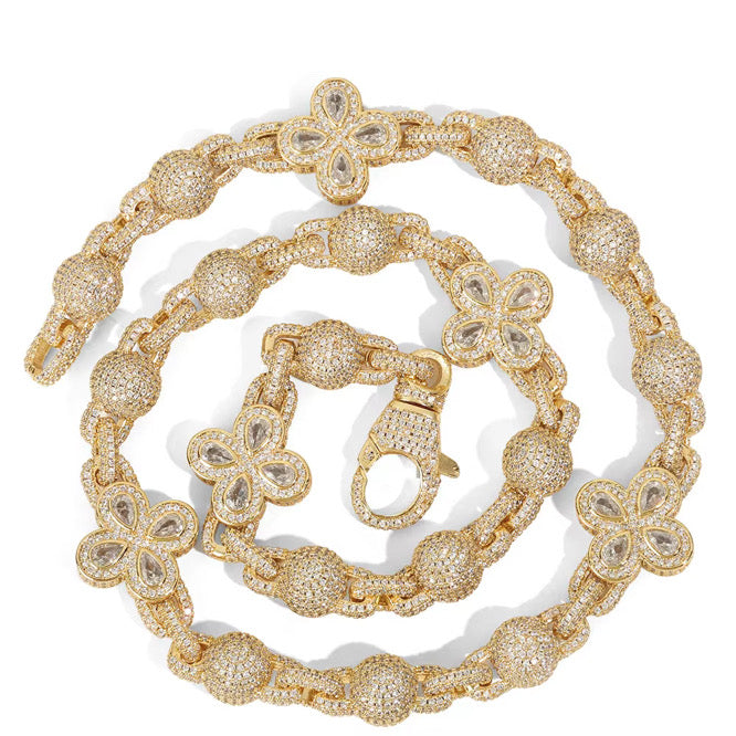 FIORI GLOBE DIAMANT HALSBAND - GULD