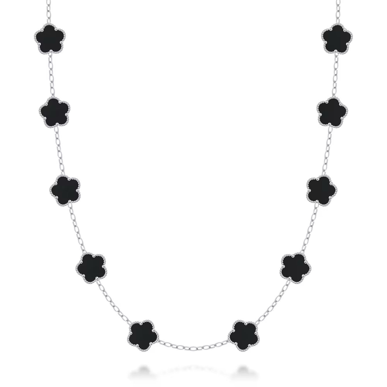 FIORI HALSBAND V2 - SILVER/SVART