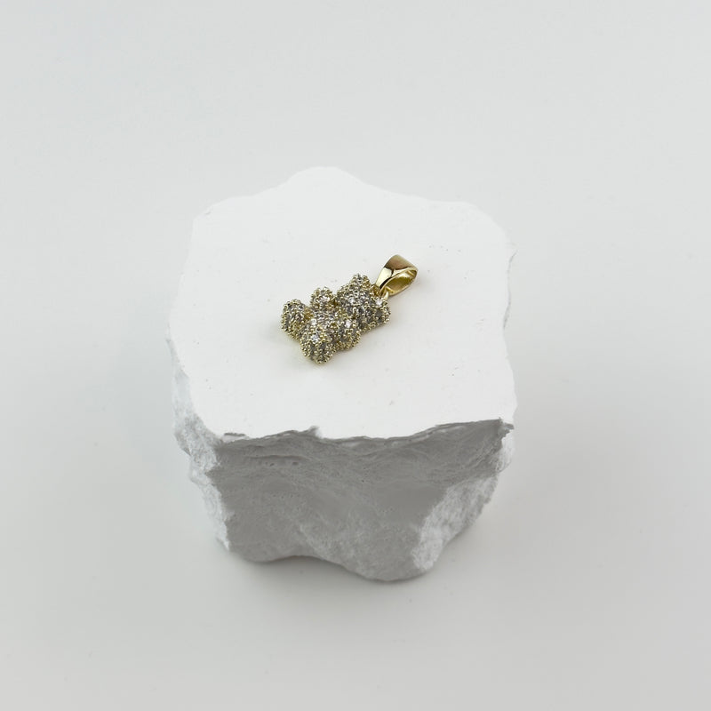 STHLM MED DIAMOND GUMMY BEAR - GULD (3MM)