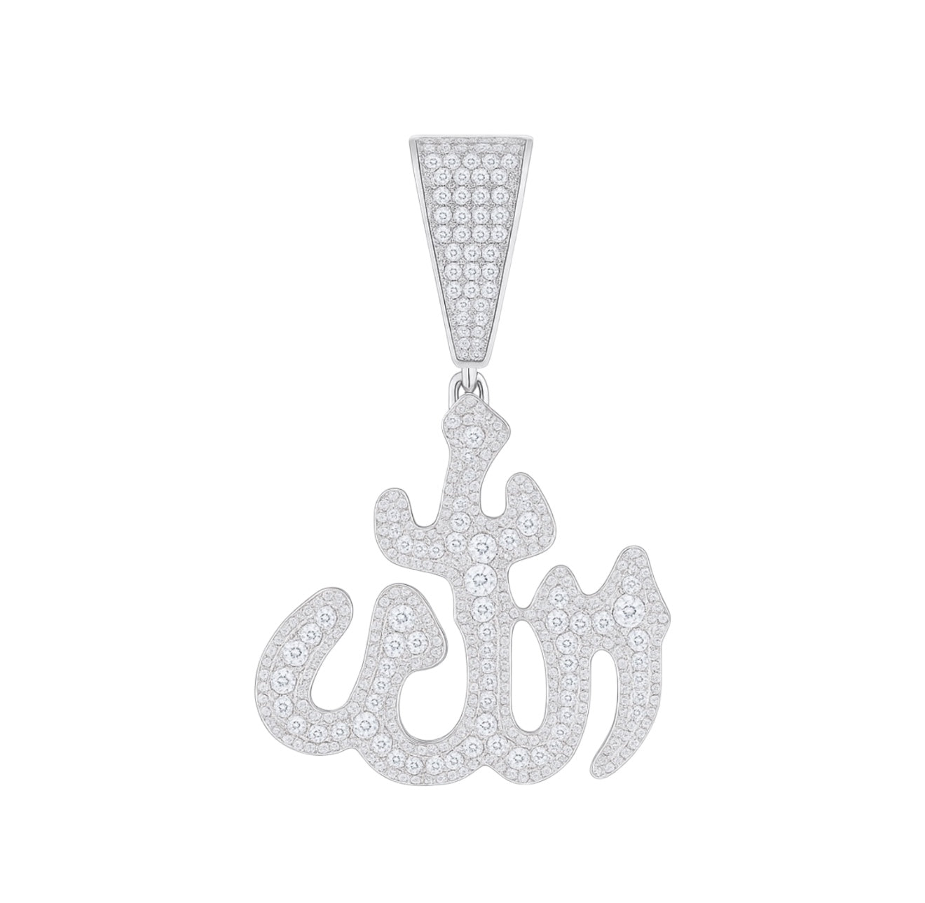 HÄNGSMYCKE DIAMANT ALLAH MOISSANITE S925 - SILVER