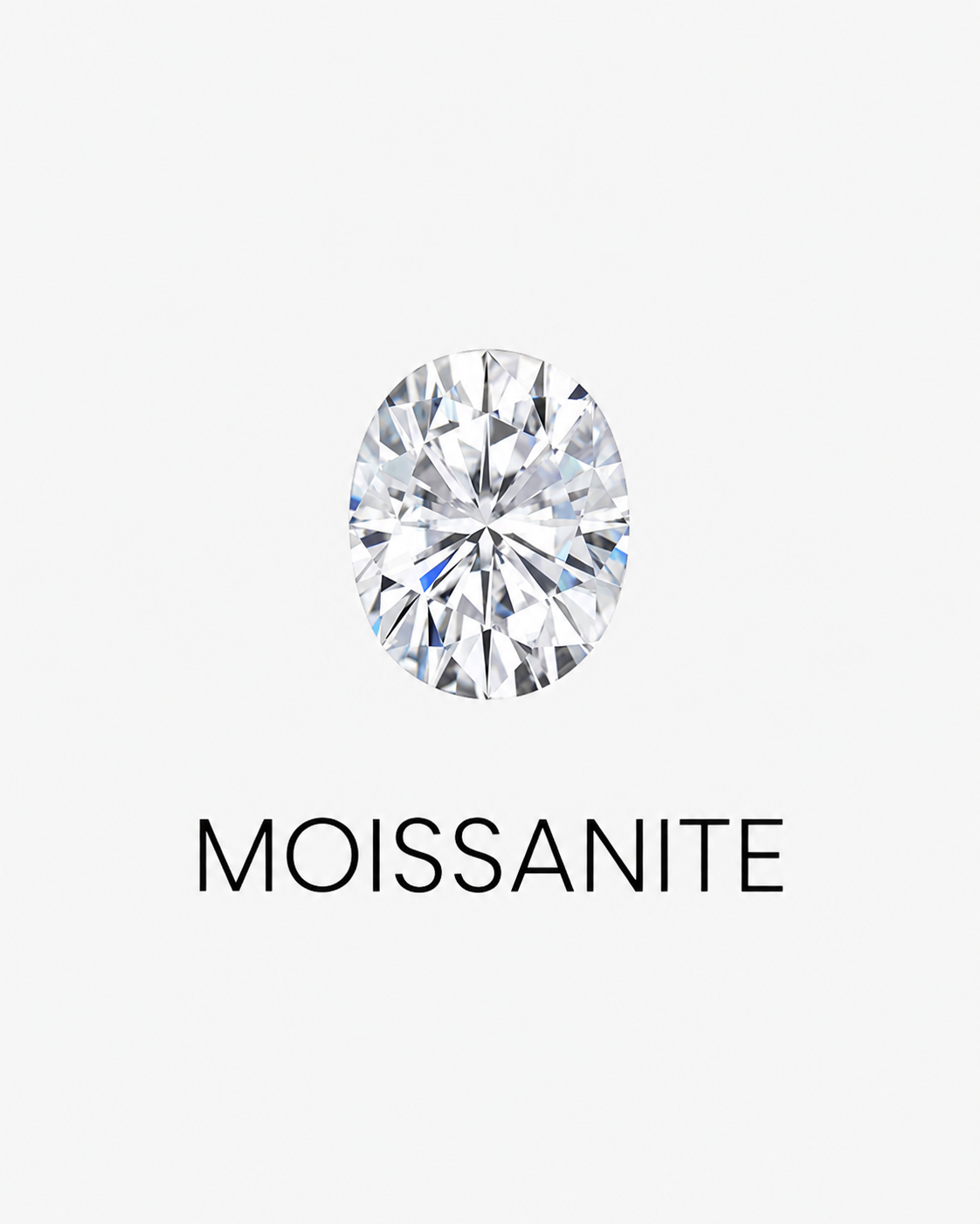 DIAMANT RING OVAL V2 MOISSANITE S925 - GULD