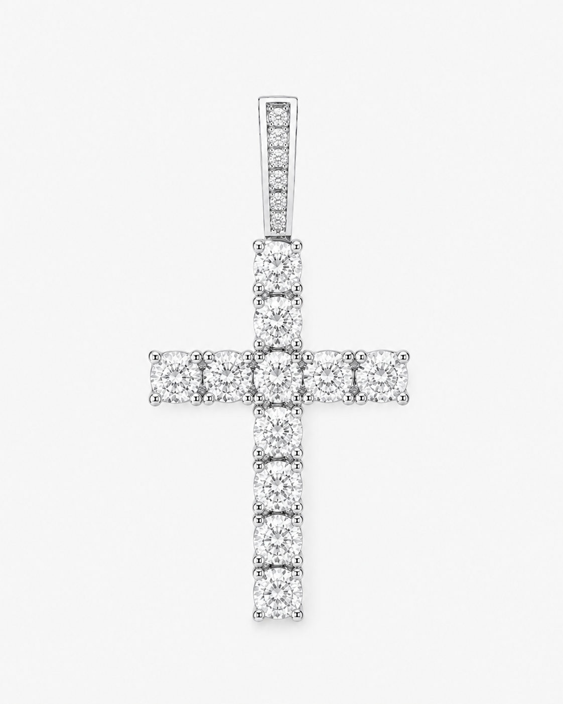 HÄNGSMYCKE KORS MOISSANITE S925 - SILVER