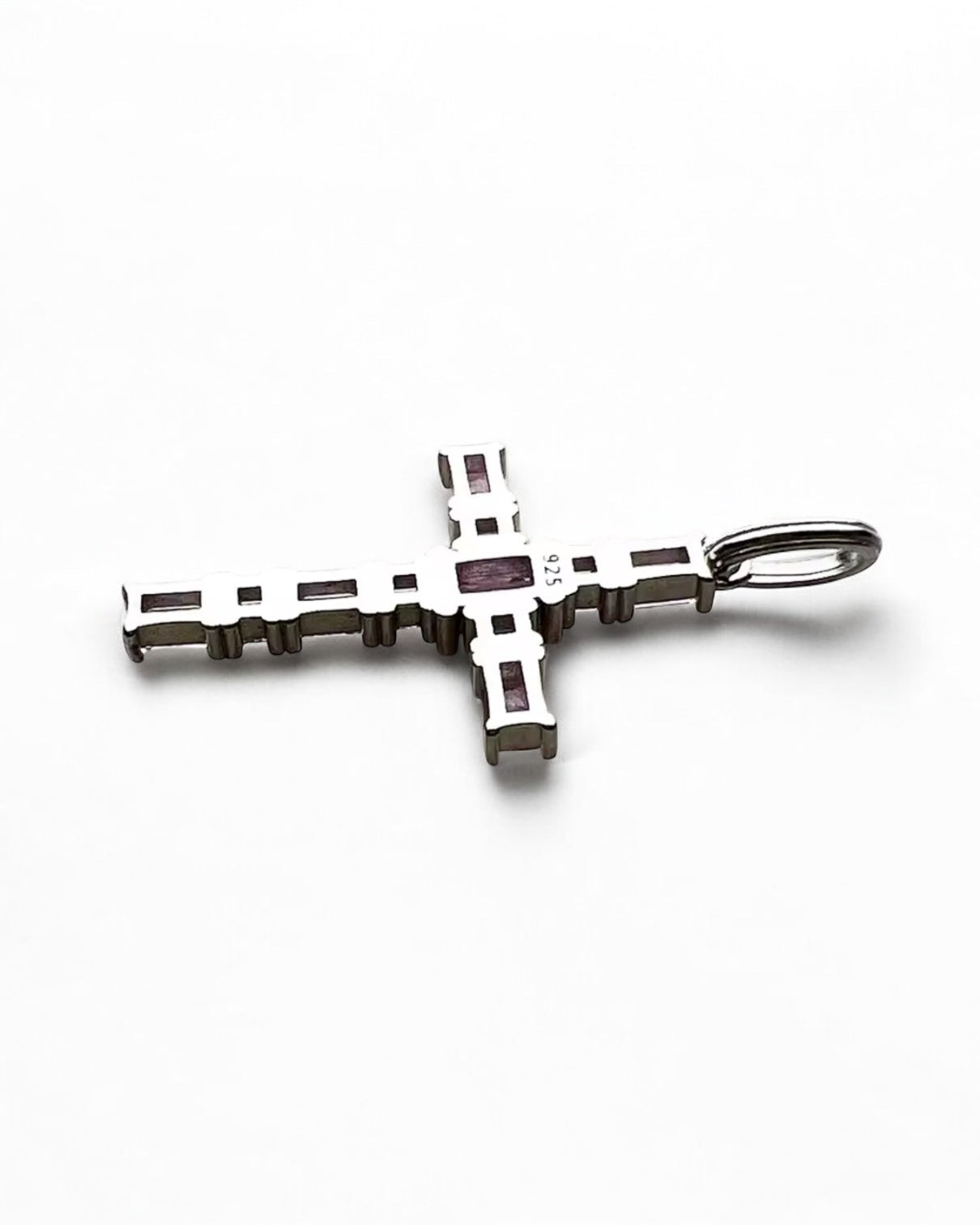 HÄNGSMYCKE KORS S925 - SILVER/ROSA