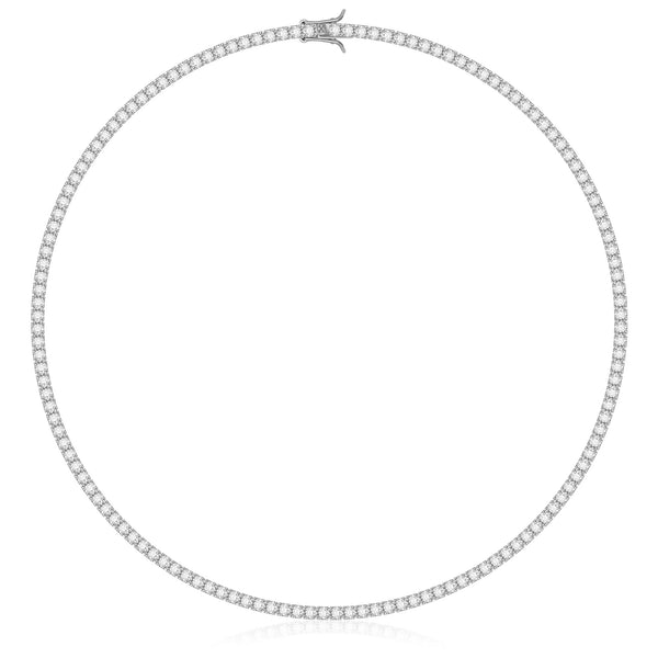 TENNIS HALSBAND LYX - SILVER (3MM)