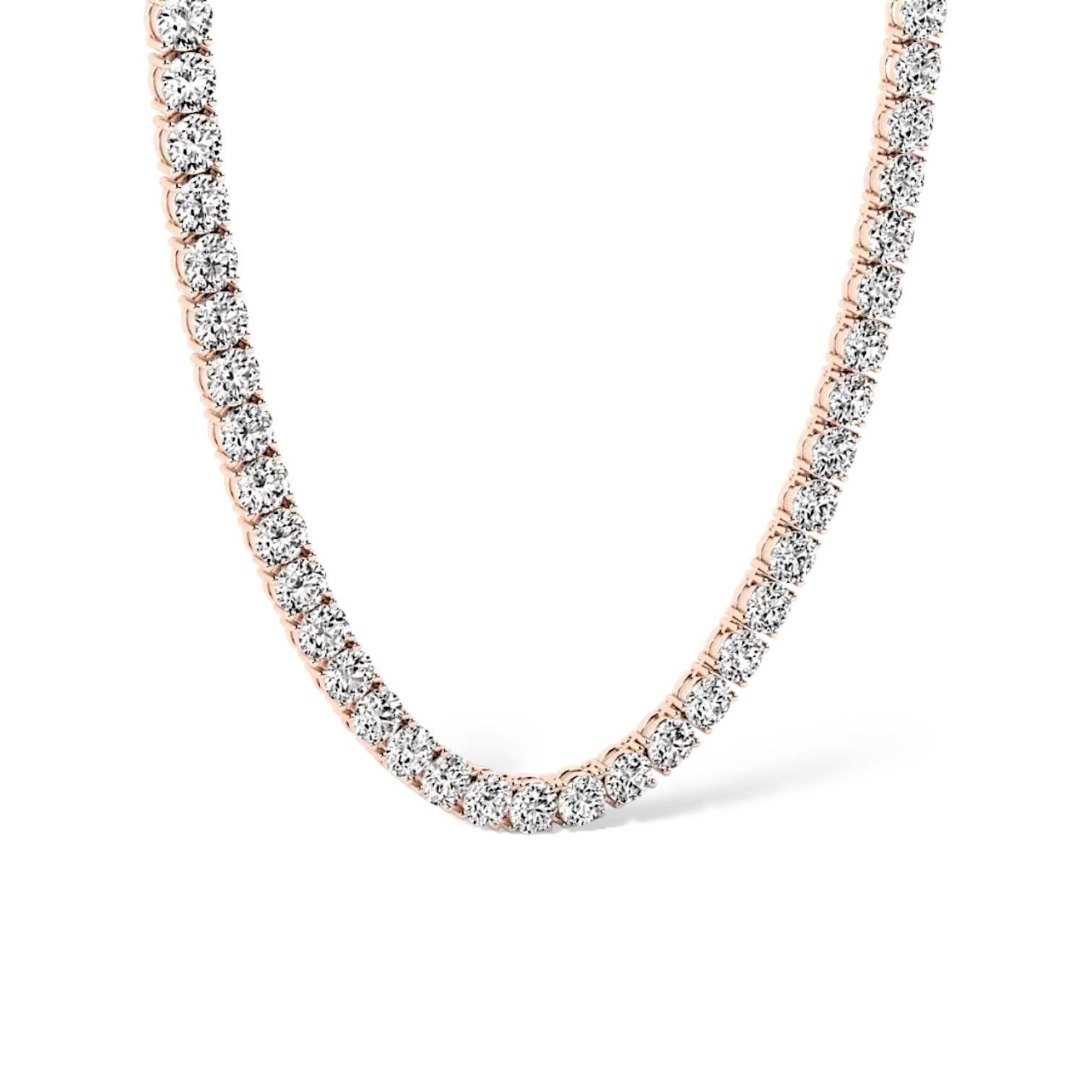 TENNIS HALSBAND MOISSANITE S925 - ROSÉGULD