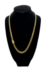 CUBAN HALSBAND LYX - GULD (6MM)