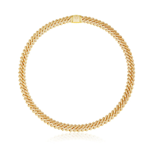 CUBAN ICE LYX HALSBAND - GULD (10MM)