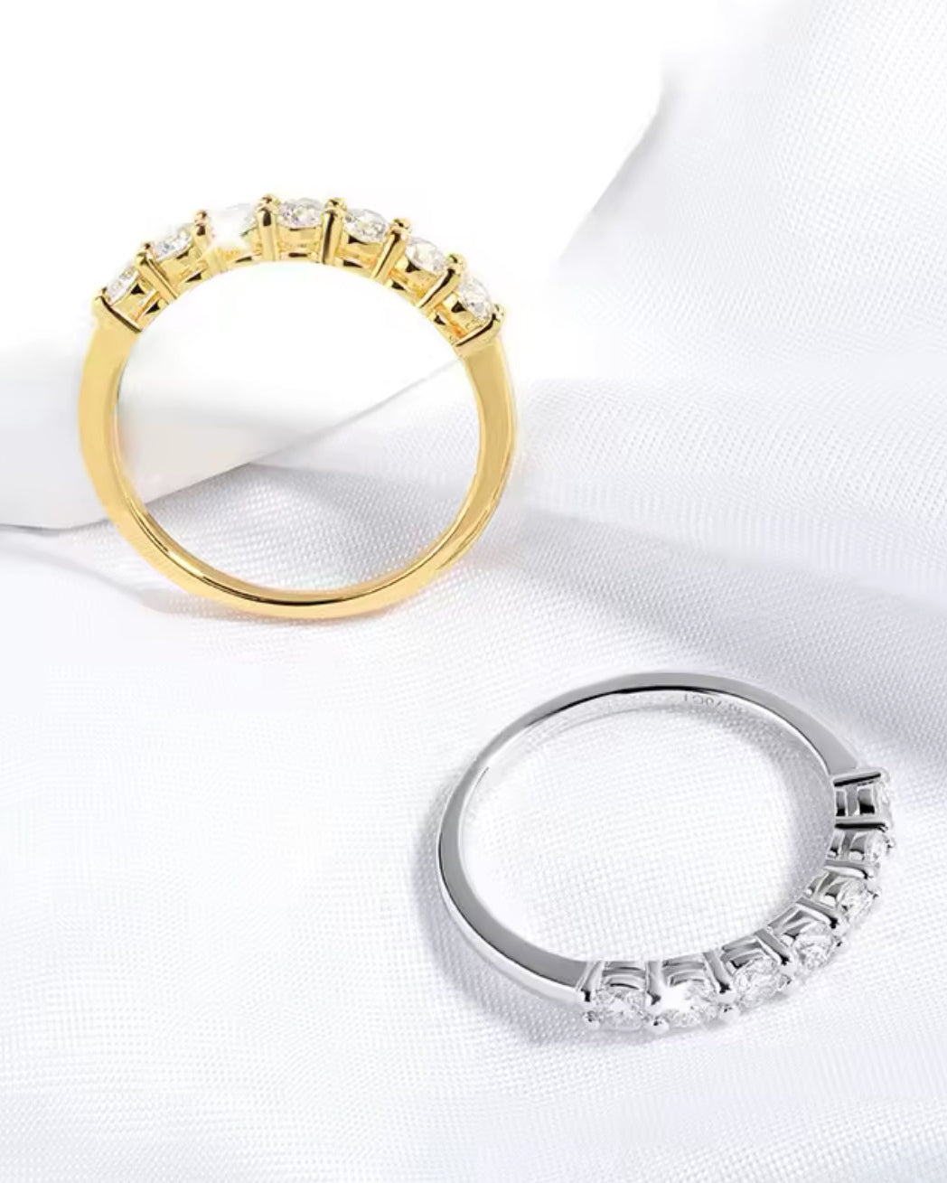 RING MED MOISSANITE DIAMANTER S925 - SILVER