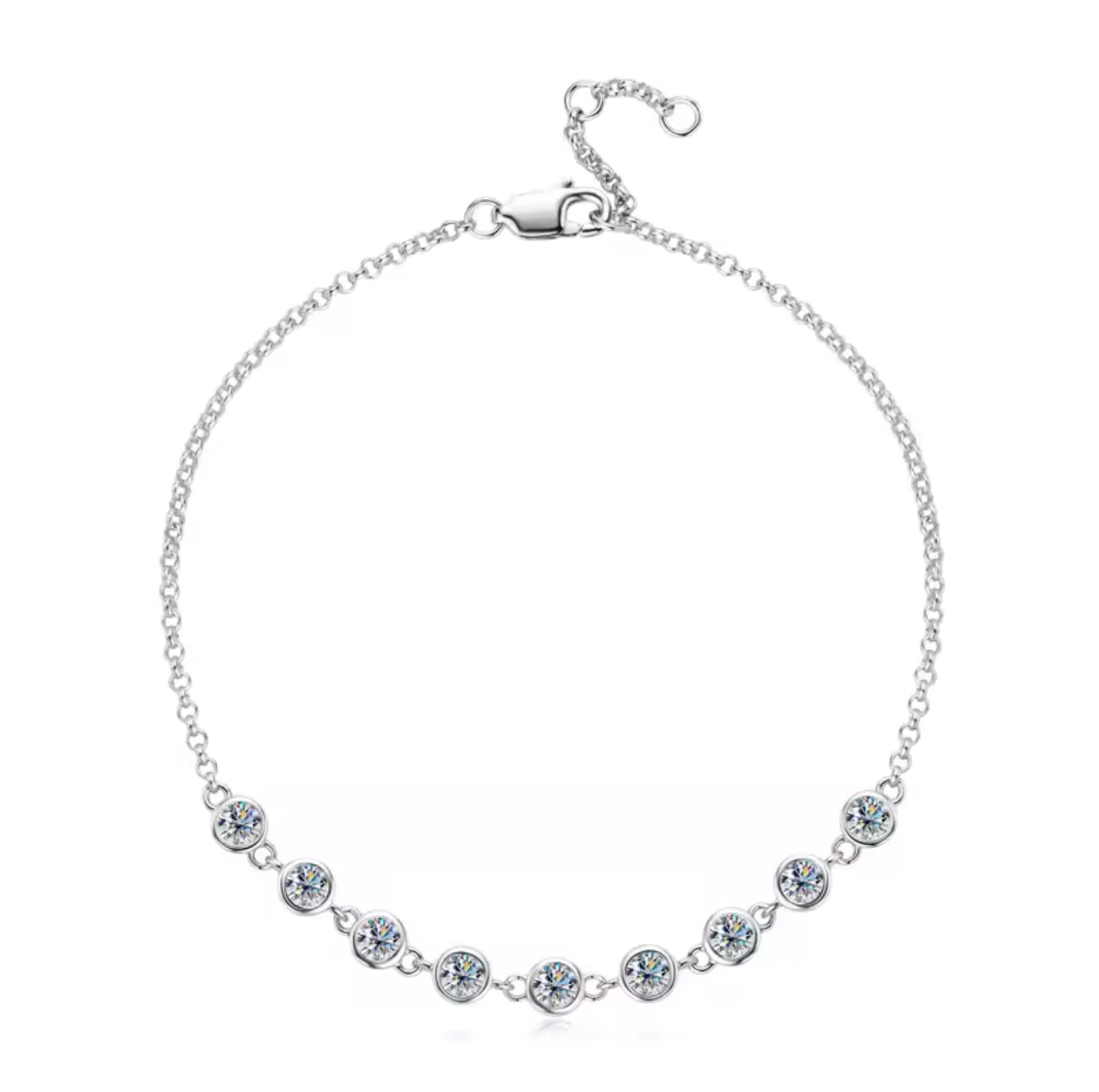 NOVE DIAMANT ARMBAND MOISSANITE S925 - SILVER