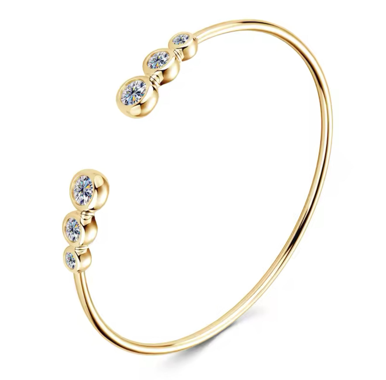 DIAMANT ARMBAND MOISSANITE S925 - GULD