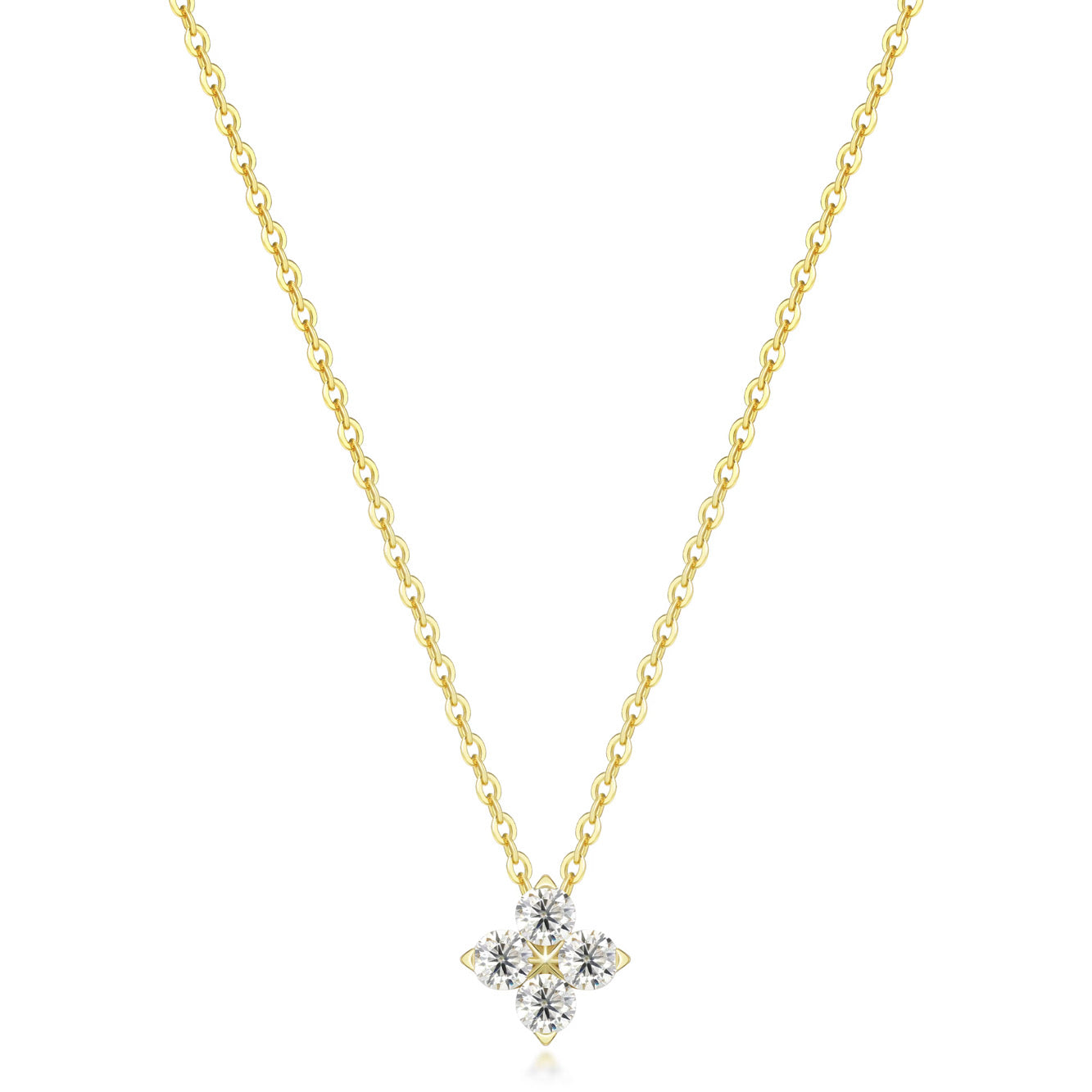 PALMARIA HALSBAND MOISSANITE S925 - GULD