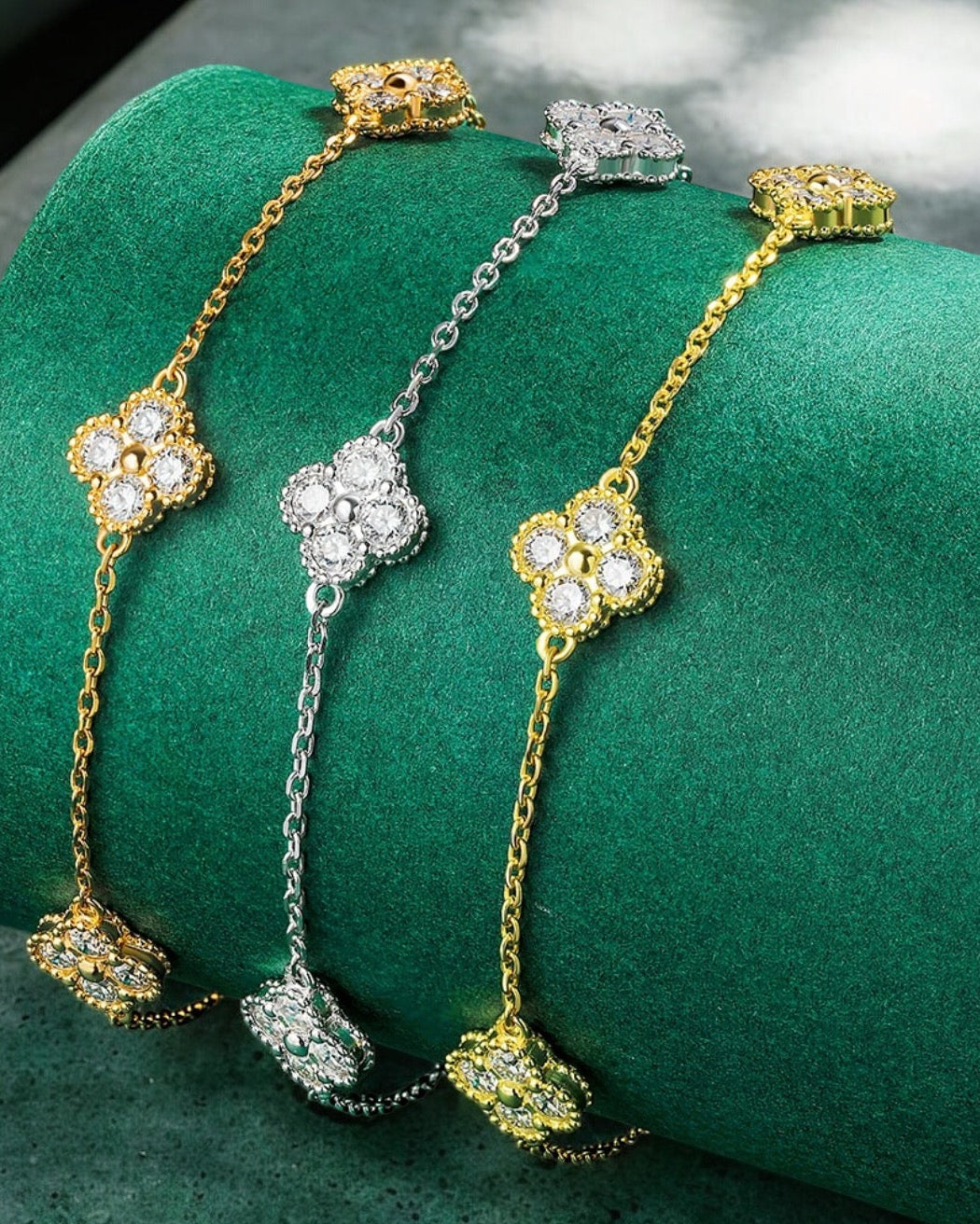 ARMBAND CHIARA MOISSANITE S925 - GULD