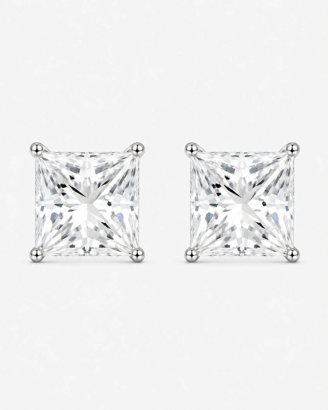 ÖRHÄNGEN DIAMANT SQ MOISSANITE S925 - SILVER