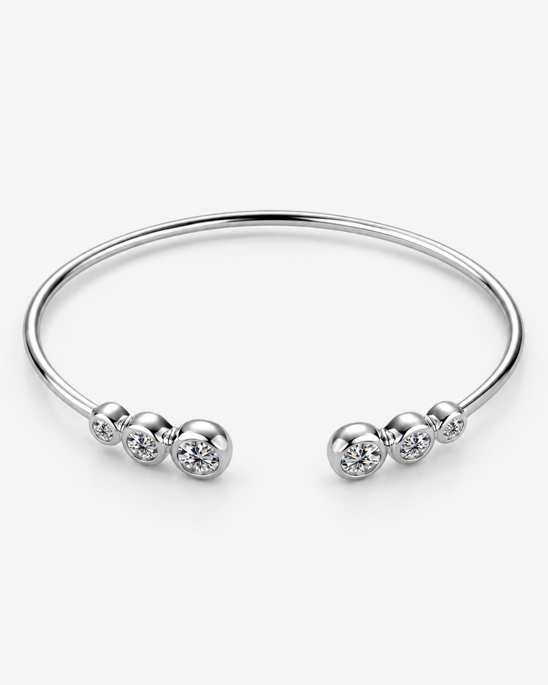 DIAMANT ARMBAND MOISSANITE S925 - SILVER