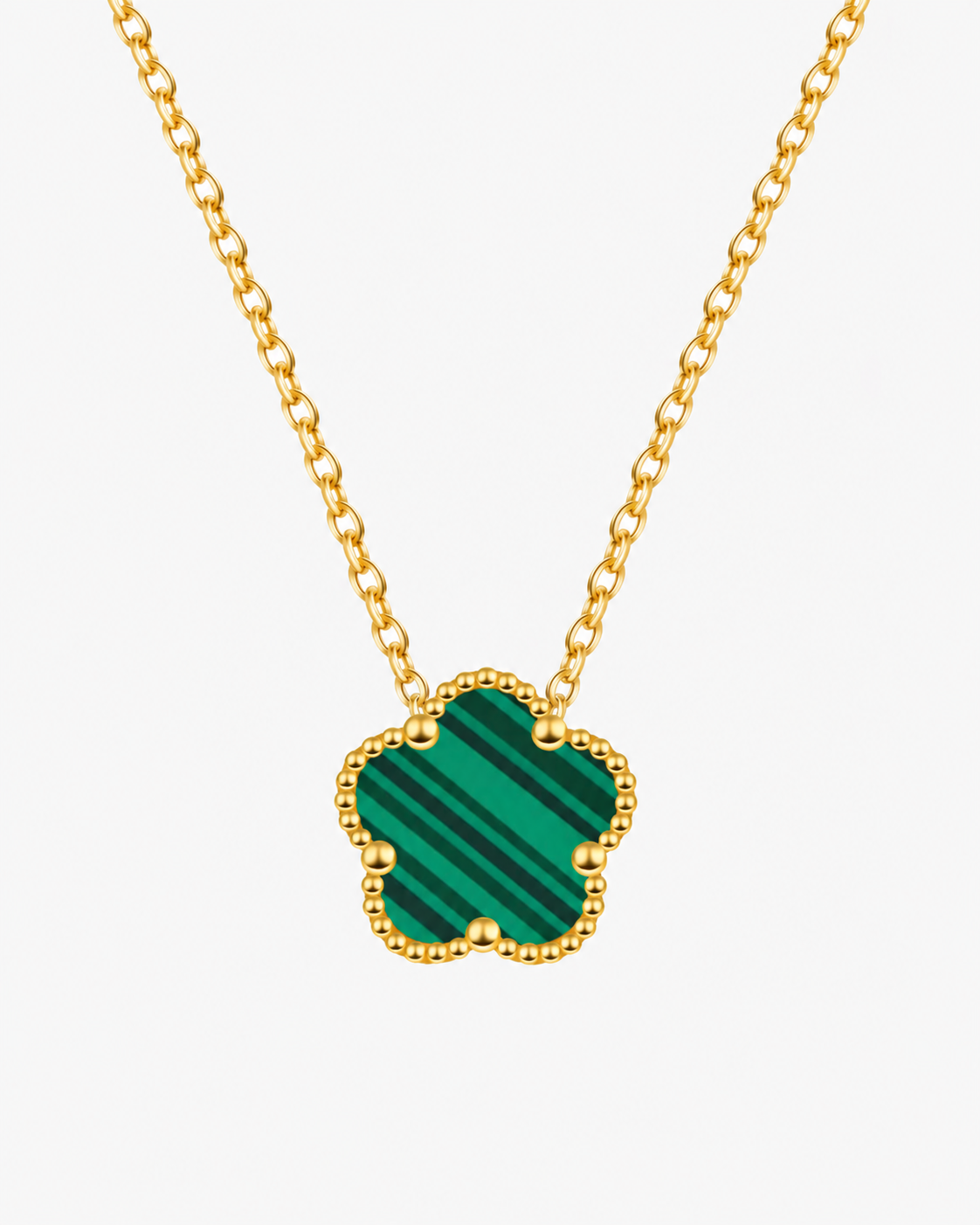 FIORI HALSBAND - GULD/GRÖN