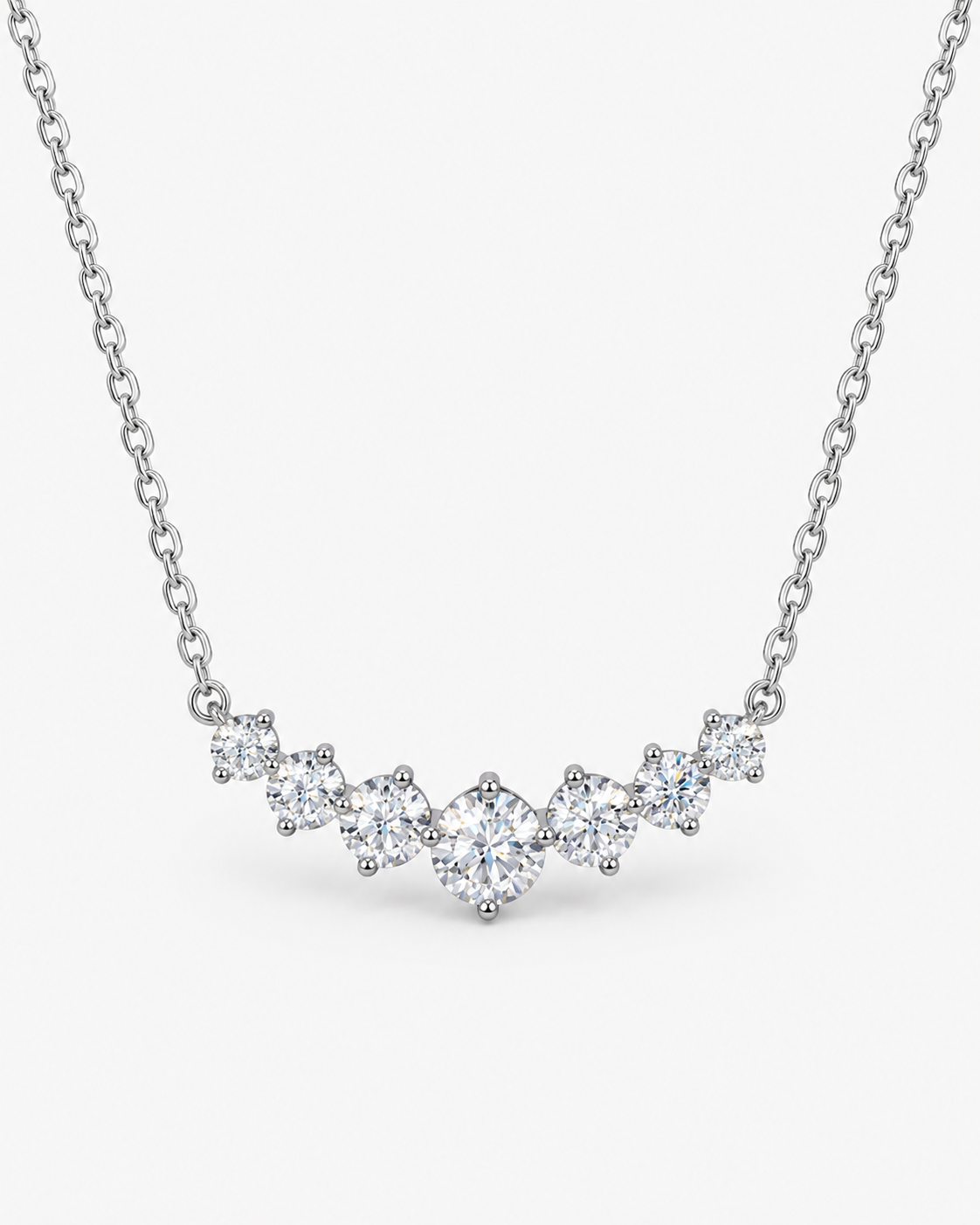 DIAMANTI HALSBAND MOISSANITE S925 - VITGULD